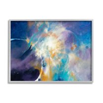 Stupell Industries Abstract Nebula Sky Scene Graphic Art Gray Framed Art Print Wall Art, Design by Dina D'Argo