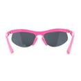 thumbnail image 4 of Unique Trendy 90s Sport Half Rim Plastic Fashion Sunglasses Hot Pink - Black, 4 of 4