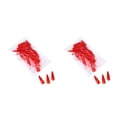 thumbnail image 4 of Minnieouse 1 Juego de prensa en las uñas, barra de uñas de almendra, Color sólido, cubierta completa, calcomanías de arte, suministros de No.6 rojo 2piezas, 4 of 6