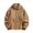 Brown, variant on Mens Coat Jacket Clearance Men's Solid Color Casual Loose Fitting Long Sleeved Hooded Jacket Long Sleeve Hoodless Casual Outwear Jackets