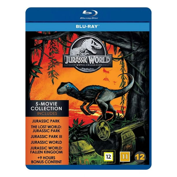 Jurassic World 5-Film Collection - 5-Disc Set ( Jurassic Park/ The Lost  World: Jurassic Park / Jurassic Park III / Jurassic World / Jurassic World:  Fallen Kingd [ Blu-Ray, Reg.A/B/C Import 