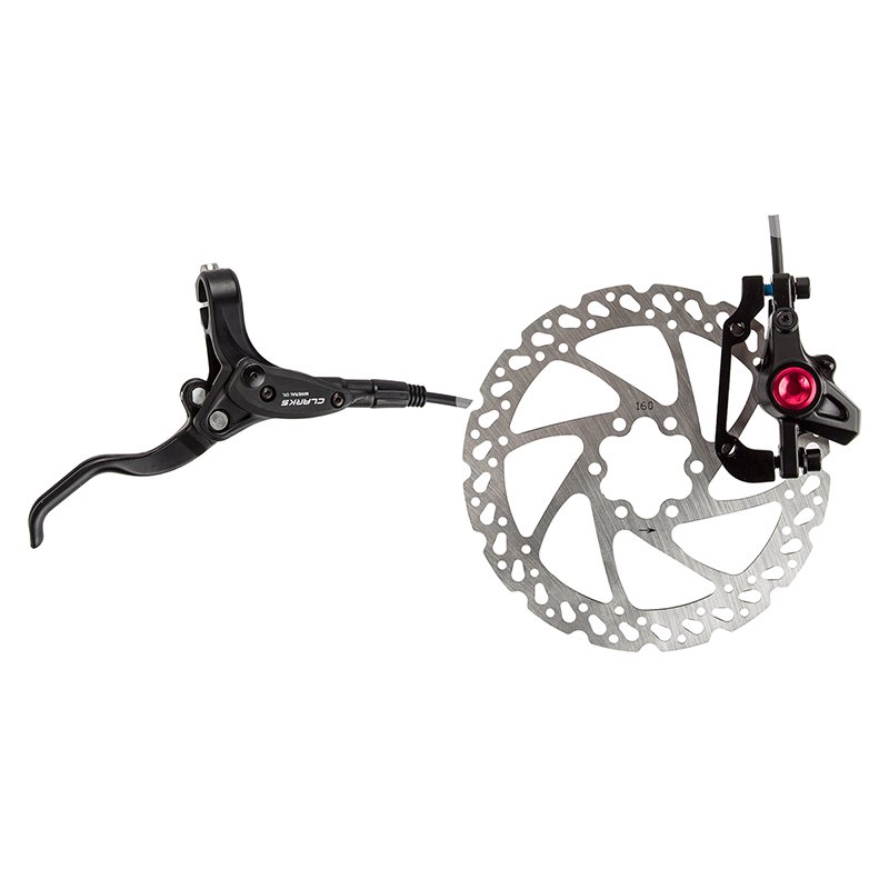 Clarks M2 Rear Hydraulic Disc Brake w/Lever, 160mm, Black