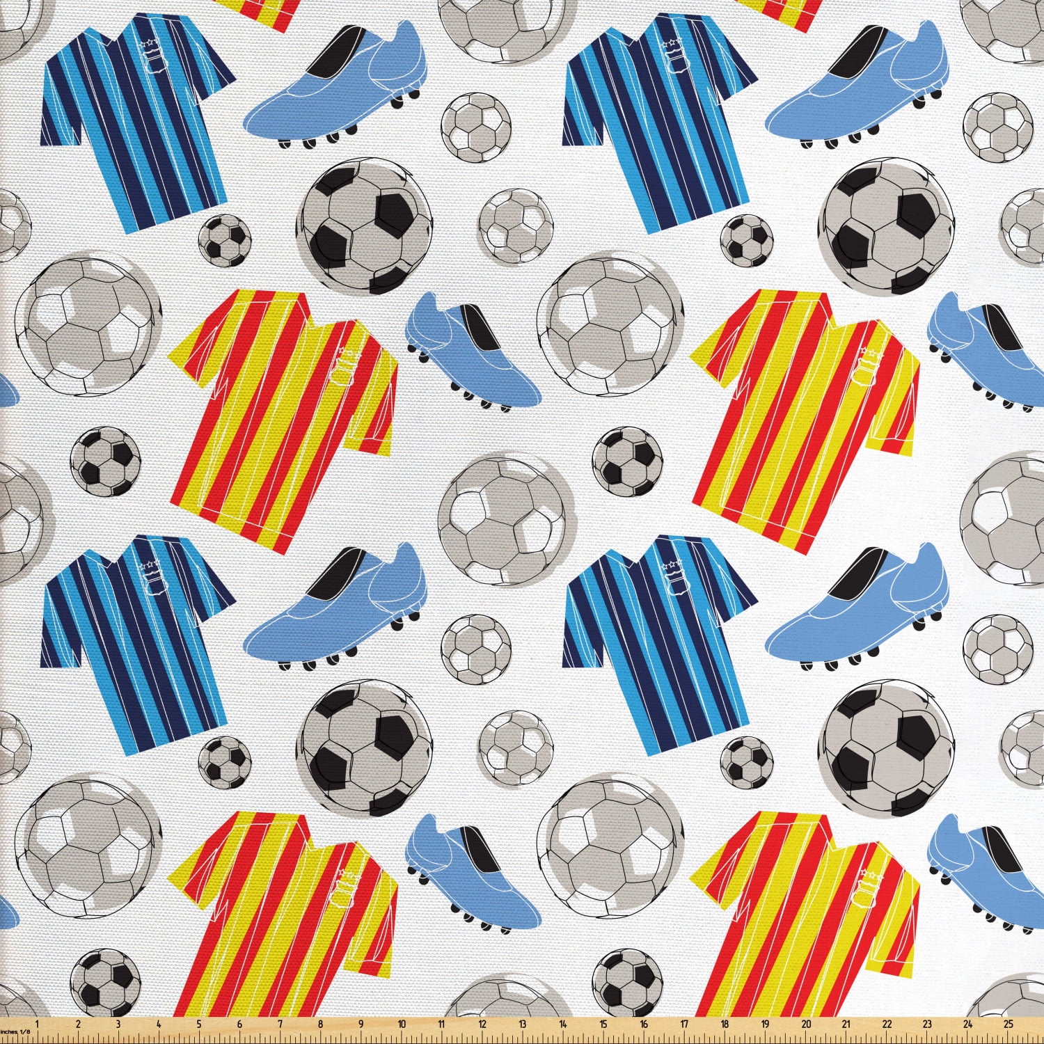 Soccer Fabric by The Yard, Sports Clothes Professional Player Athlete
