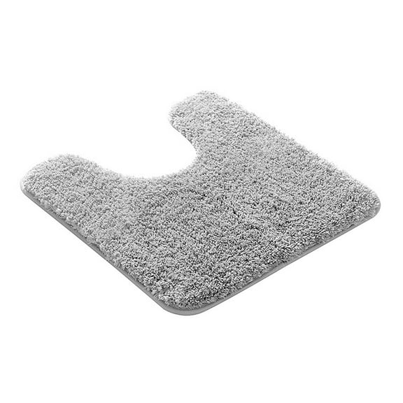 AUQ Bathroom Rugs Provides Extra Comfort Bath Mats for Bathroom Ideal for toilet Areas Bathroom Rugs Non Slip Washable,Light Gray