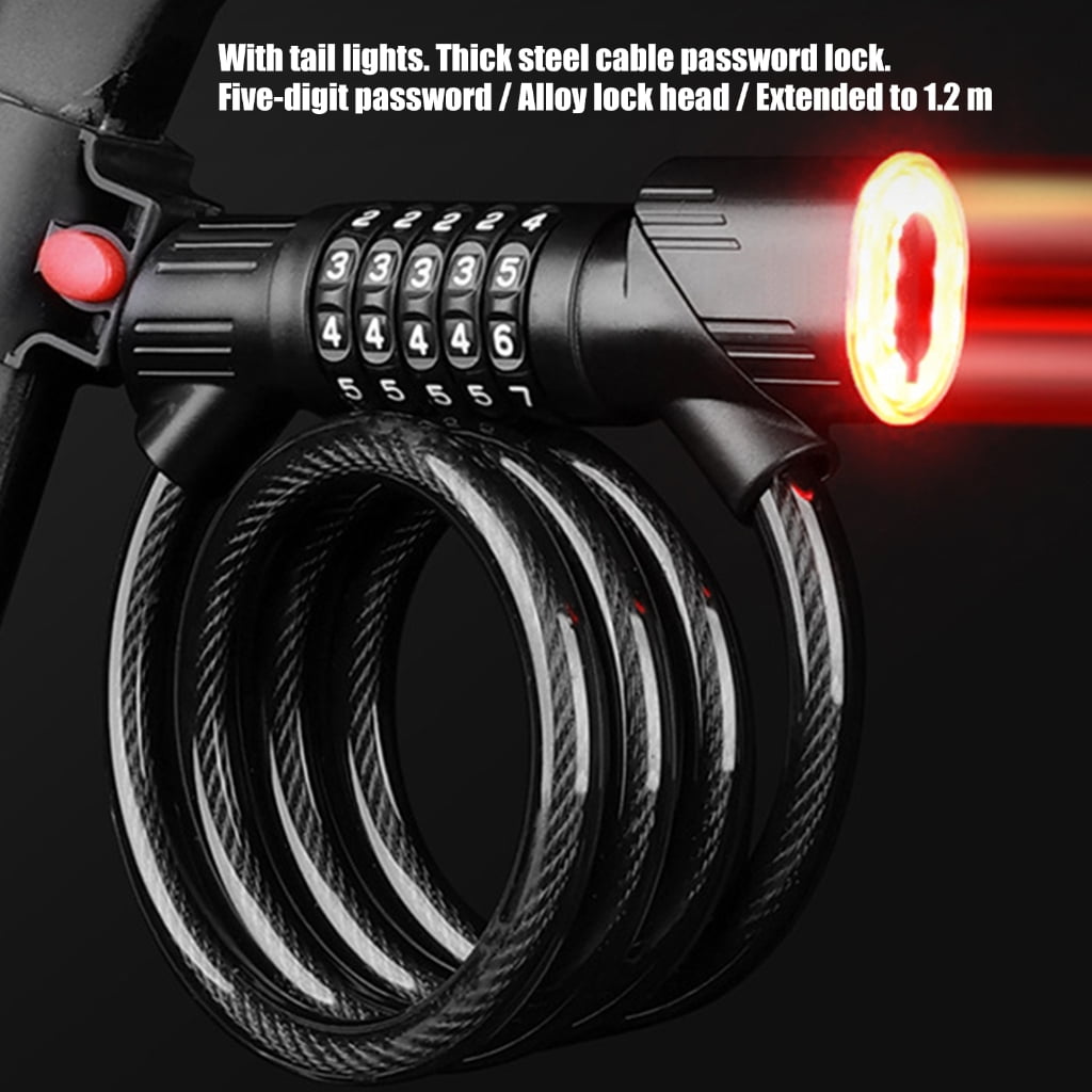 CEORPER Smarted Rechargeable Bike Lock Integrated Automatic Light Charging Anti Thefts Durability Cycling Safety Accessory