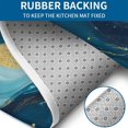 thumbnail image 4 of Blue Gold Wave Marble Pattern Bathroom Rugs Sets 3 Piece,Toilet Cover Set,Absorbent Non Slip Bathroom Mats Sets with U-Shaped Contour Rug Toilet Rug Set, 4 of 5