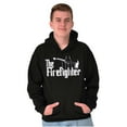 thumbnail image 5 of Funny First Responder The Firefighter Men's Big & Tall Graphic Hoodie Brisco Brands 2X, 5 of 6