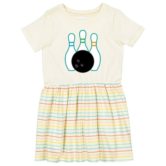 Inktastic Bowling Team Bowler Girls Toddler Dress