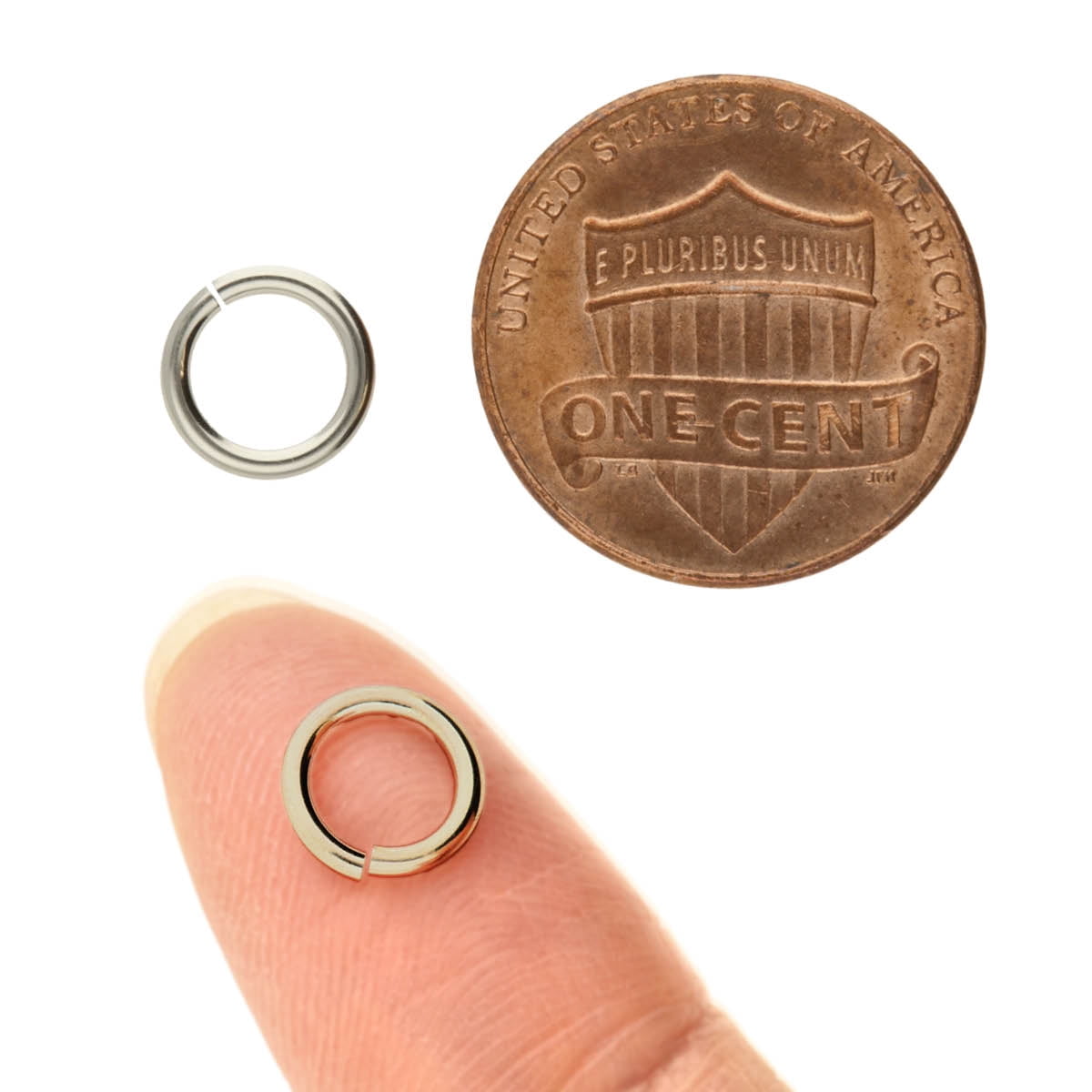 The Beadsmith Sterling Silver JumpLocks – 8 mm Jump Rings, 16 Gauge, 50pc