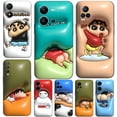 thumbnail image 2 of Funda Para vivo Y02s Y16 Y22S Y22 V25 5G V25e X80 lite Y77 5G De Teléfono Silicona Negra Tpu Crayón Shin 3D, 2 of 4