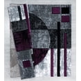thumbnail image 2 of United Weavers Bristol Area Rug 2050 10182 Epsilon Plum Blocks Lined 7' 10 x 7' 10" Rectangle, 2 of 2