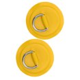 thumbnail image 3 of PVC D Patch, Reusable Durable Deck Accessories D-Ring Patch 2pcs  For Roof Racks Trailers Ground Sheets For PVC Inflatable Boat Kayak Canoe Yellow,Blue,Red,Emerald, 3 of 8