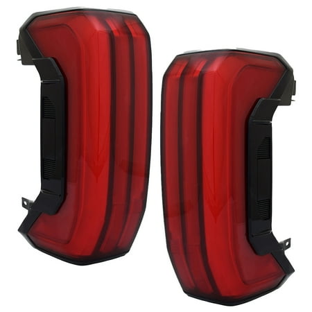 New Pair of Tail Lights Compatible With Toyota Tundra Limited Crew Extended Cab Pickup 2022-2024 By TO2801208 TO2800208 81550-0C200 81560-0C200 762405-43576-3 762405-43577-0