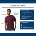 thumbnail image 4 of Gildan Unisex Ultra Cotton Crewneck T-Shirt Classic Tee Shirt (Dark Heather, L), 4 of 7
