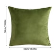 thumbnail image 5 of Solid Velvet Pillow Cover, Soft Plush Square Cushion Case with Invisible Zipper Decorative, for Sofa Bedroom Living Room Car Home Decor (Insert Not Included), 5 of 5