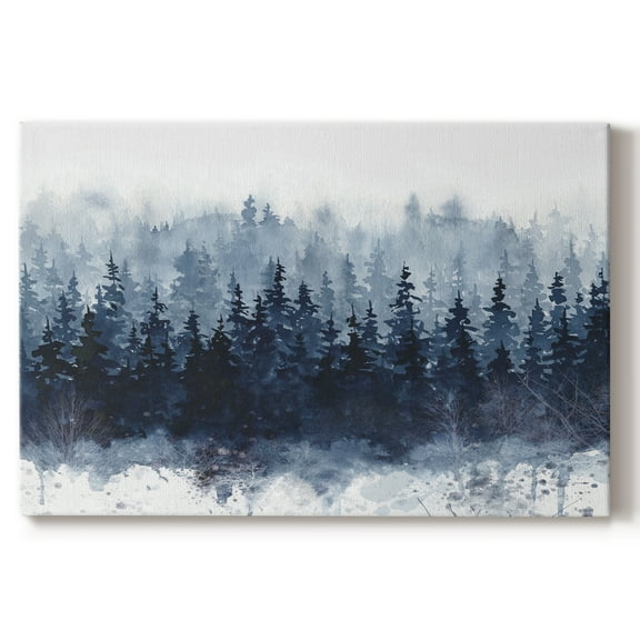 Wexford Home Indigo Forest - 8" x 12" Gallery Wrapped Canvas, Ready to Hang