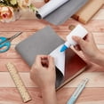 thumbnail image 3 of 1 pc 51 x 11.8 Inch Silver Gray Book Cloth Paper Backed Book Cover Suede Fabric Surface Bookbinding for Book Binding Supplies Scrapbooking Protector Book Cloth Album Adult DIY Crafts, 3 of 9