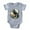 Heather Gray, variant on CafePress - Wolf Howling At The Full Mo - Cute Infant Baby Football Bodysuit