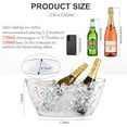thumbnail image 2 of Ice Buckets for Parties, 2pcs Champagne Beverage, Drinks Buckets Tub for Cocktail Bar, 5.5L Ice Bucket for Christmas Party(16.5 * 7.3 * 6.8inch), 2 of 6