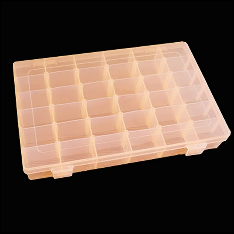 Storage Boxes, Casewin 1PCS 36 Grids Plastic Storage Box with Compartments  Storage Boxes With Lids Storage Organiser, Small Clear Containers Jewellery  Box Tool Box for Beads Fishing Hook Accessories 