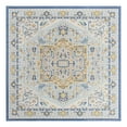 thumbnail image 3 of Unique Loom Whitney Collection Area Rug - Milano (8' Square Sky blue/Ivory), 3 of 7