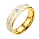 thumbnail image 2 of Anillos para mujer, regalos para mujer, unisex, acero inoxidable, cristal, para hombre y mujer, anillo de pareja de moda., 2 of 2