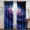 colour2, variant on 3D Printing Star Sky Universe Pattern Guest Room Shade Hall Curtain Suit Bedroom with Hook Accessories