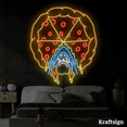 thumbnail image 3 of Craftnamesign Pizza Eat Shark LED Neon Sign, Pizza Restaurant Shop Decor, 3 of 4