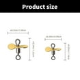 thumbnail image 3 of 10Pcs Stainless Spinnerbait Props Plug Casting Fly Propeller Spinnerbait Fishing Lures Topwater Fishing Lures, 3 of 8