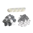 thumbnail image 1 of 100 X Insignias De Botones En Blanco Materiales Suministro De Carcasas De Metal Para La Fabricación De Insignias Sunnimix Parte de la insignia del botón, 1 of 8