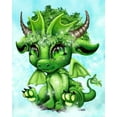 thumbnail image 2 of Sheena Pike Art 15x18 White Modern Wood Framed Museum Art Print Titled - Green Foliage - Lil DragonZ, 2 of 4