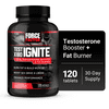 (3 pack) (3 pack) Force Factor Test X180 Ignite Testosterone Booster, 120 Ct