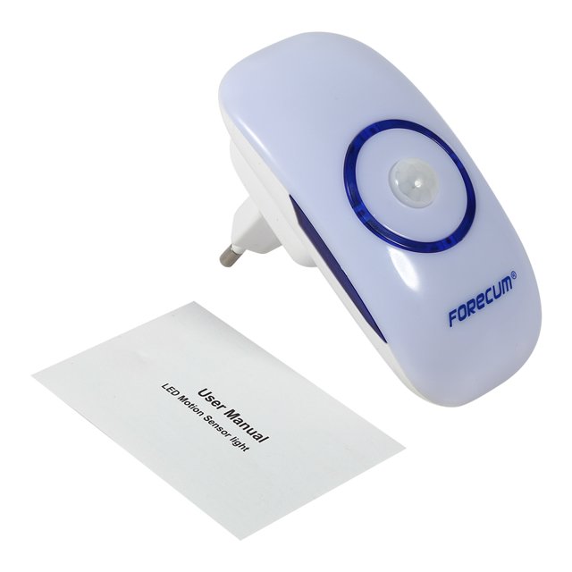 Luz LED nocturna inteligente, Detector de Sensor de movimiento, lámpara con detección de movimiento para interior con enchufe europeo