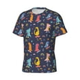 thumbnail image 5 of Qekee Cartoon Dinosaur Classic Fit T-Shirt Men's Shirt Men's Tight Short Sleeves for Exercise, Running, Mountaineering - Cartoon Dinosaur, 5 of 9