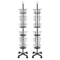 thumbnail image 5 of ToppiJoy 2Pcs 6 Tiers Rotating Greeting Card Rack, 24 Pockets Gift Card Display Stand Spinning for Offices, Shopping Malls, 5 of 11