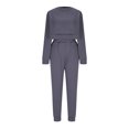 thumbnail image 6 of Kaemgyyd Jogger Sets for Women 2 Piece Outfit Plus Size Sweatsuit Long Sleeve Cropped Pullover Sweatshirt with Sweatpants Set Tracksuit, 6 of 6