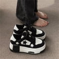 thumbnail image 4 of Star Star Shoes Walking Sneakers for Women Y2K Shoes Platform Chunky Aesthetic Cute Stars Comfort Travel Outdoor, 4 of 4