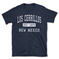 thumbnail image 1 of Los Cerrillos New Mexico Classic Established Men's Cotton T-Shirt, 1 of 1