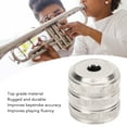 thumbnail image 2 of LLC 3Pcs Trumpet Valve Cap Metal Silver Screw Piston for Trumpet Replacement Musical Instrument Accessories Trumpet Bottom Valve Cap, 2 of 5