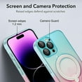 thumbnail image 5 of Compatible with iPhone 15 Pro Max Case with Ring Stand, Compatible with MagSafe, Luxury Clear Bumper Gradient Cover Built-in Invisible Stand Military Grade Shockproof Phone Cover Case, 5 of 9