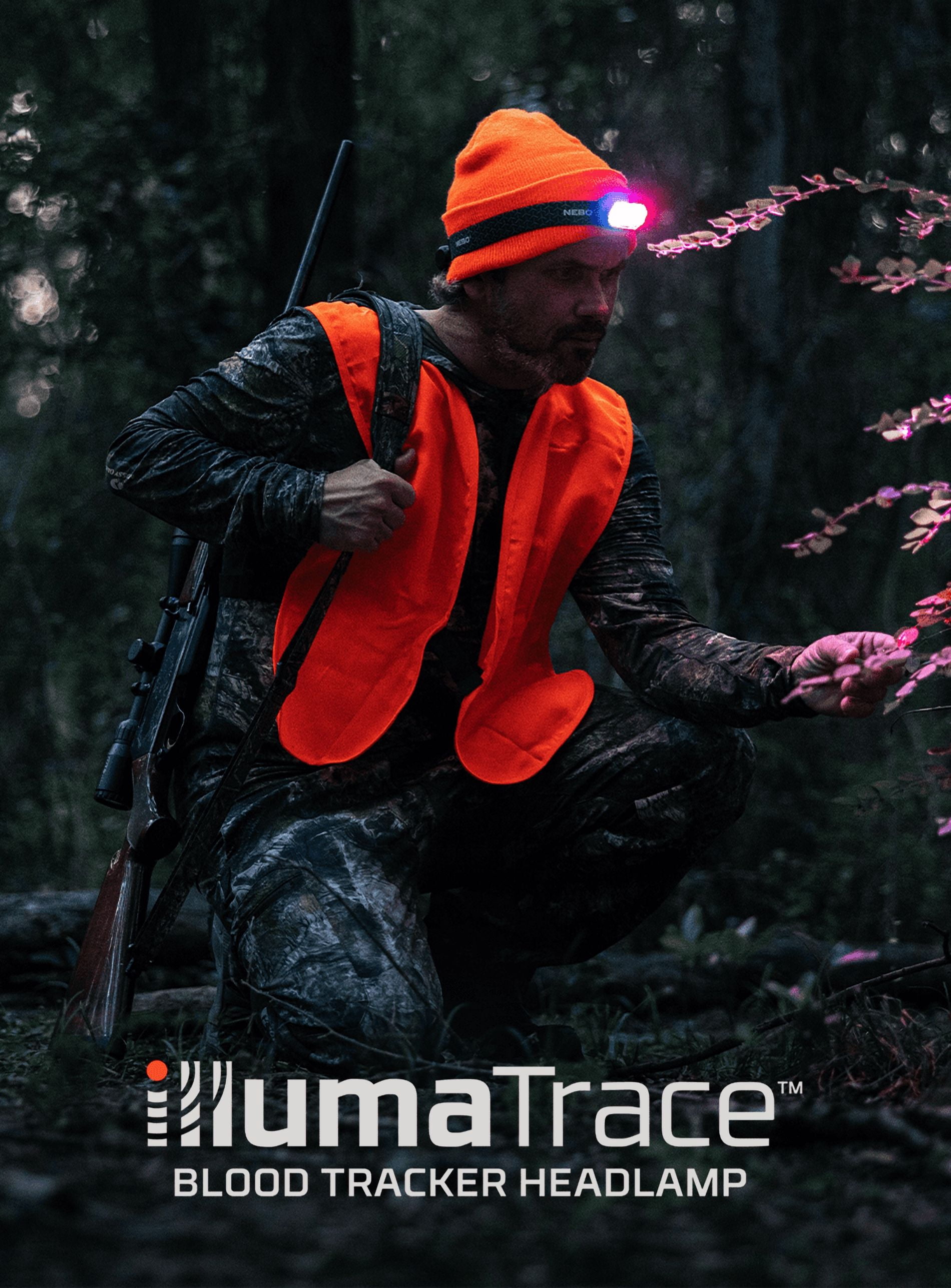 Illumatrace Blood Tracker Hunting Headlamp, For Hands-Free Animal Recovery