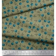 thumbnail image 2 of Soimoi Poly Georgette Fabric Bowling Pins & Ball Sports Printed Fabric 1 Yard 52 Inch Wide, 2 of 3