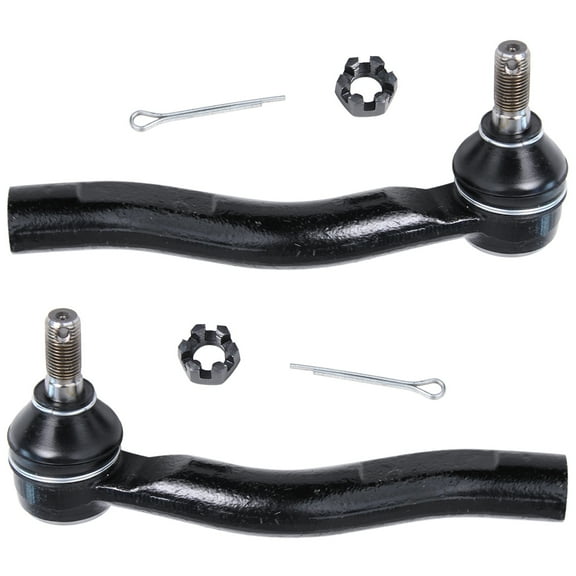 Detroit Axle - Front Driver and Passenger Side Outer Tie Rod Ends Replacement for Toyota Prius C Yaris