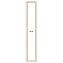 8x58 Frame White Real Wood Picture Frame Width 1.75 inches | Interior Frame Depth 0.5 inches |
