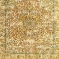 thumbnail image 1 of Ahgly Company Machine Washable Indoor Square Contemporary Chrome Gold Yellow Area Rugs, 3' Square, 1 of 7