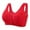 Red, variant on Iyufng Bras for Women Plus Size,Push Up Wireless Bra Front Closure,Woman Oversized Wireless Bra Glossy Push up Front Button Underwear Bra