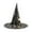 LLNew--Black, variant on Witch Hat for Women Halloween Wizard Hat with Gold Star Party Hats for Adults Halloween Costume Accessories