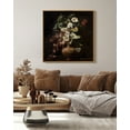 thumbnail image 5 of Drsoum Large 24x24in Natural Framed Vintage Rustic Flower Artwork Decor Mid Century Floral Wall Art Kitchen Bathroom Office Decor, 5 of 5