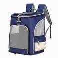 thumbnail image 1 of Transporteur de Voyage pour Animaux Pliable avec Sangle Rembourrée, Sac à Main Léger pour Chat, Maison, Extérieur, Randonnée, Blanc, 1 of 7
