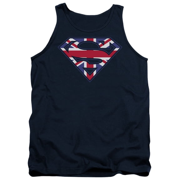 Superman - Great Britian Shield - Tank Top - Large